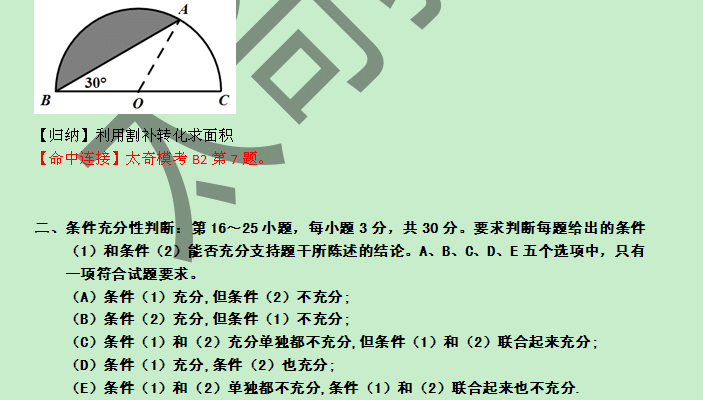 2015管理類聯(lián)考數(shù)學(xué)真題解析